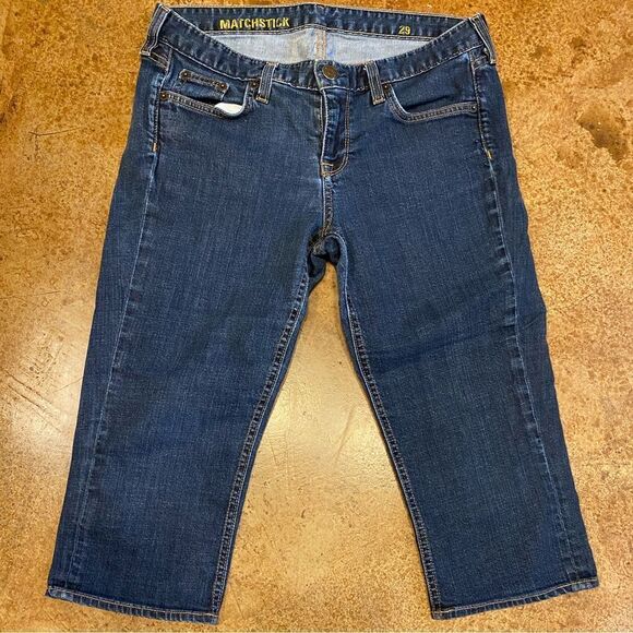 J. Crew Medium Wash Matchstick Cropped Capri Stretch Jean's Women's 29 - Picture 7 of 7